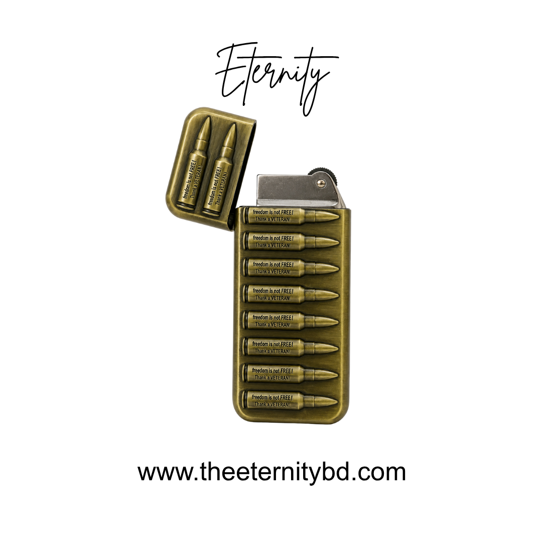 Eternity Army Gold Lighter – Premium Antique Gold Pocket Lighter