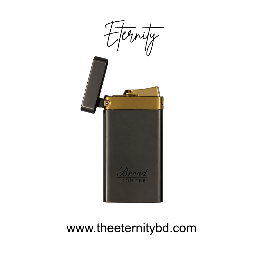 Eternity Classic Band Graphite – Premium Grey & Gold Refillable Lighter