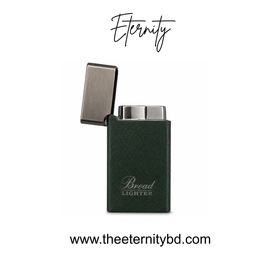 Eternity Olive Steel – Premium Green & Grey Refillable Lighter