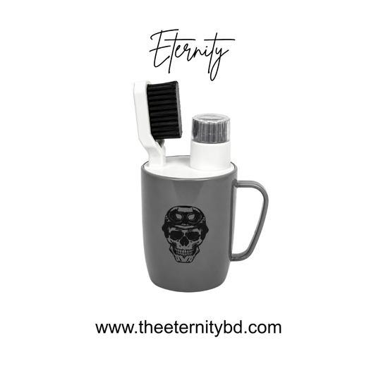 Eternity Skull Clean Kit – Premium Grey Brush & Bottle Lighter