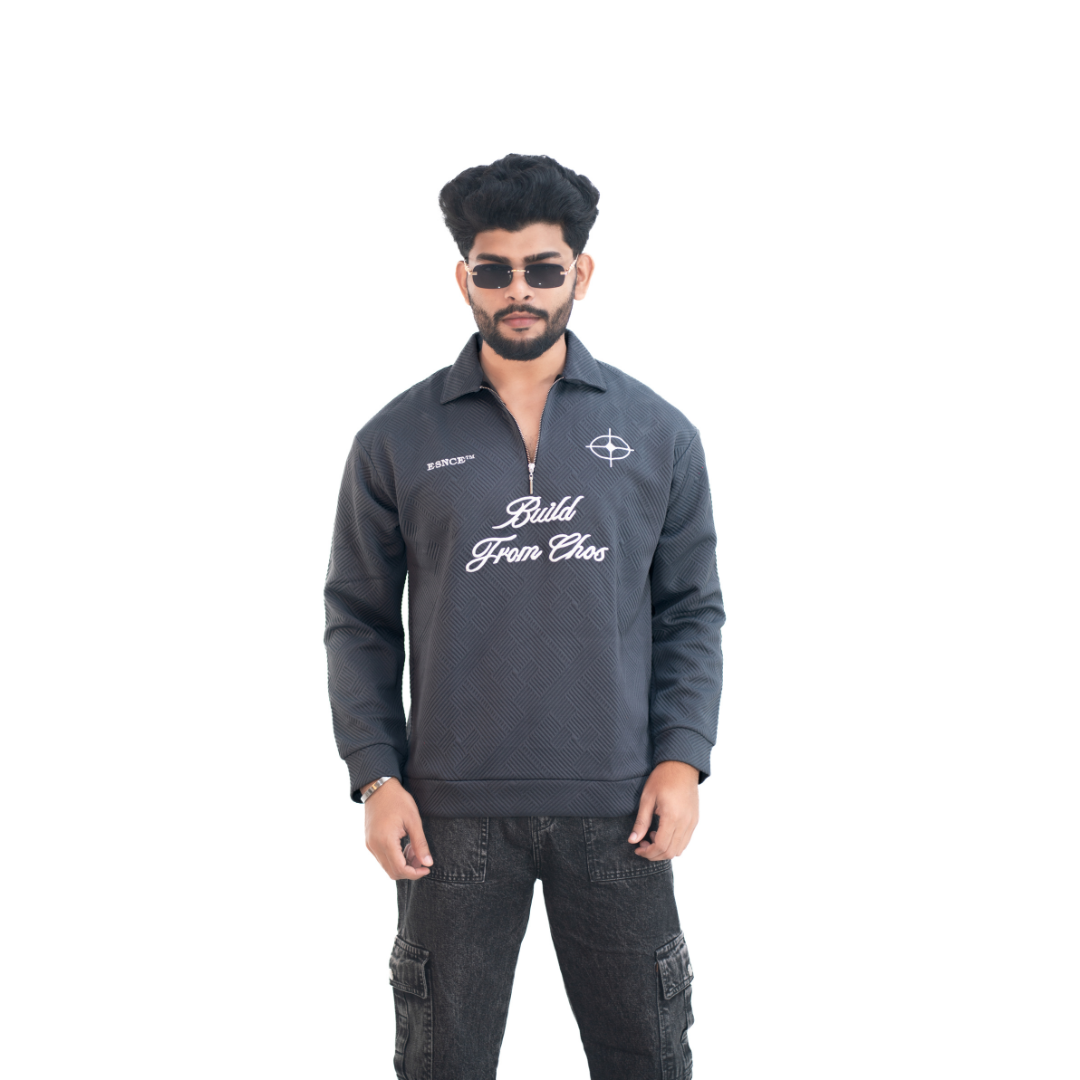 The Shadow Architect Sweatshirt –  Charcoal Storm