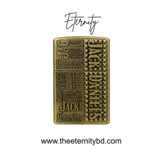 Eternity Vintage Label Lighter – Premium Antique Gold Refillable Lighter