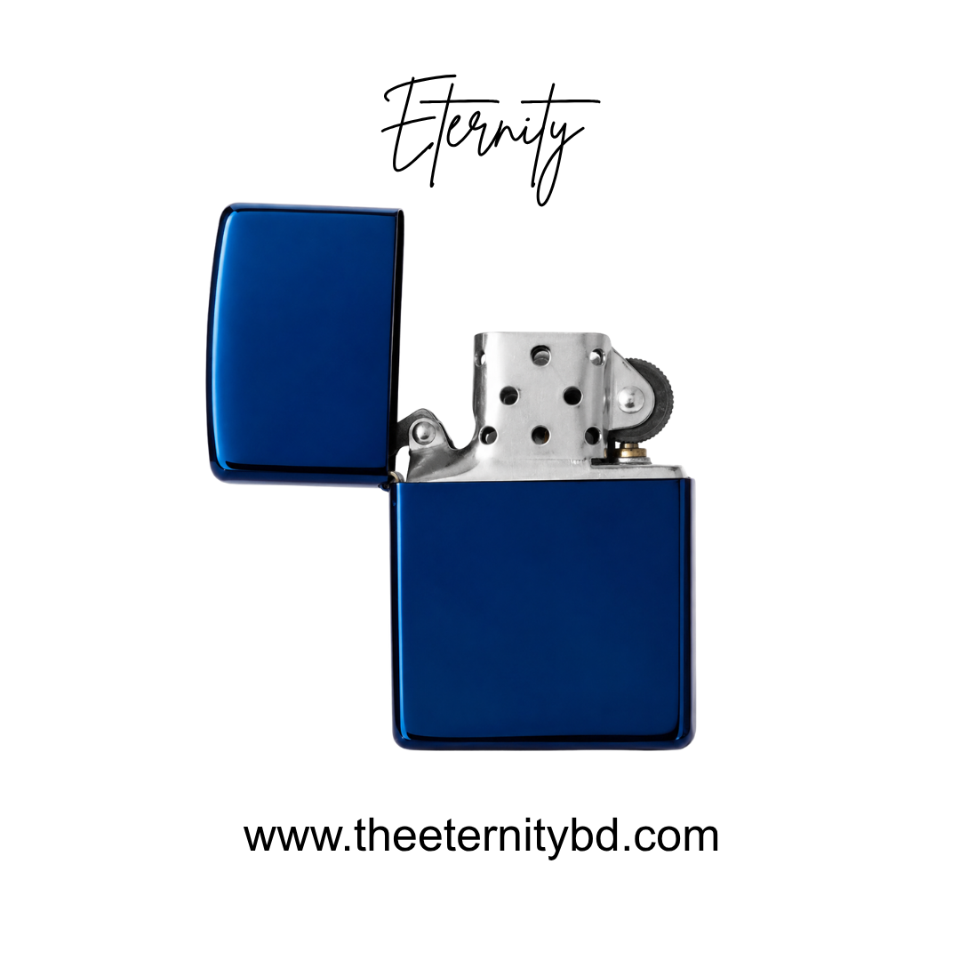 Eternity Metallic Sapphire – Premium Metallic Blue Refillable Lighter
