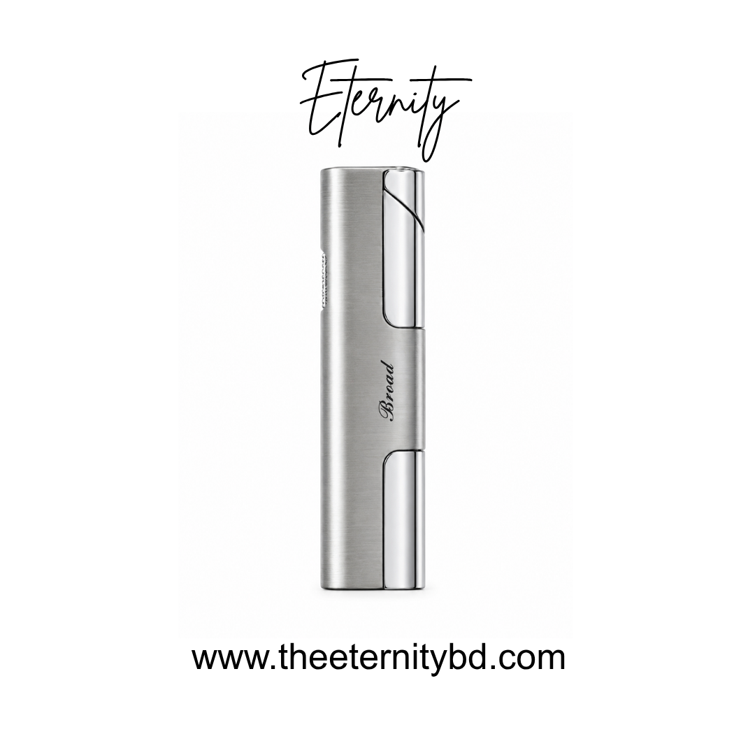 Eternity Axis Spark Silver – Premium Slim Refillable Lighter