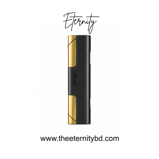 Eternity Axis Spark  Black Gold – Premium Slim Refillable Lighter