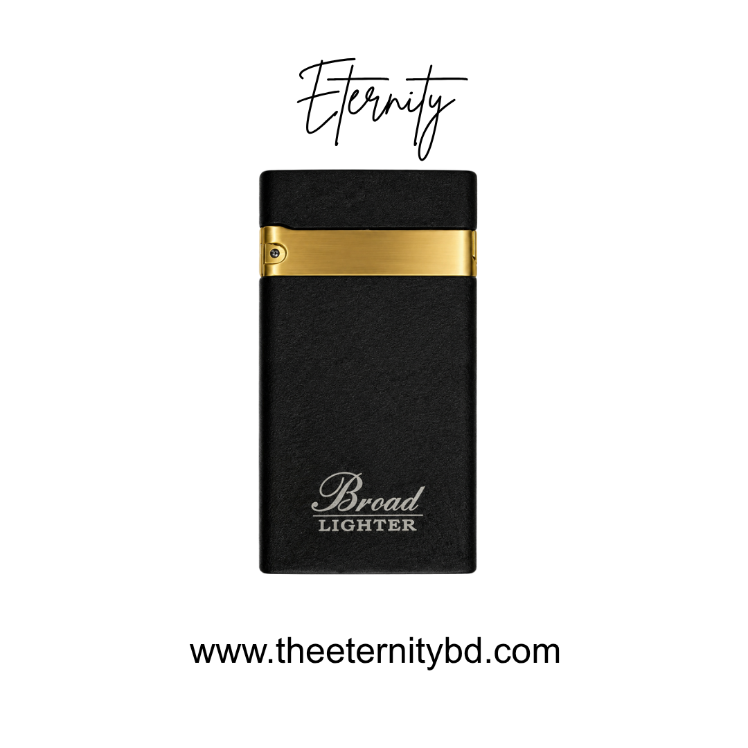 Eternity Classic Band Spark  – Premium Black & Gold Refillable Lighter