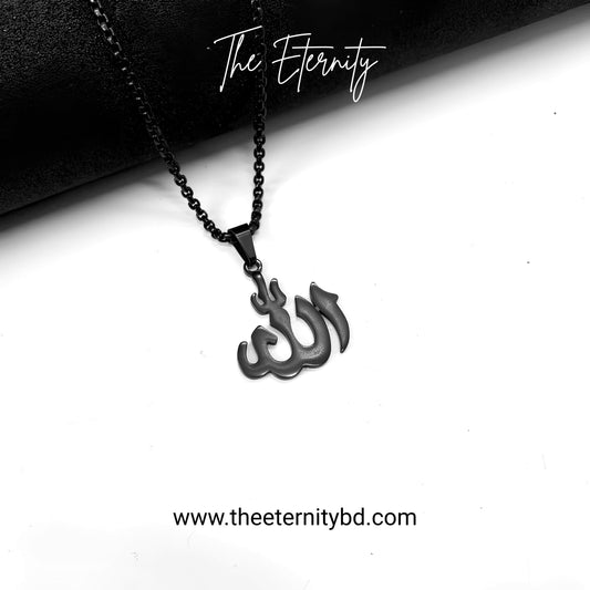 Allahu Black Locket