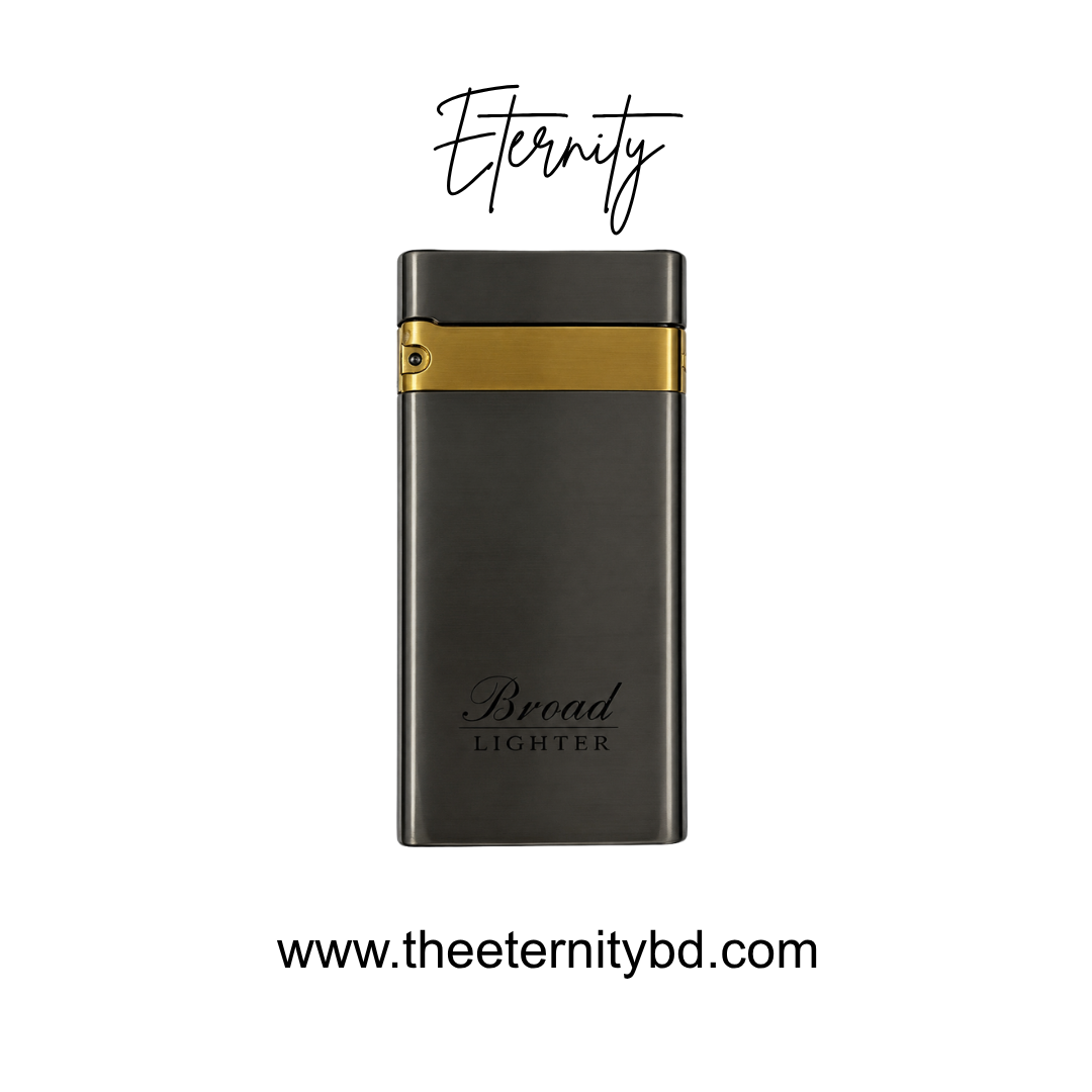 Eternity Classic Band Graphite – Premium Grey & Gold Refillable Lighter