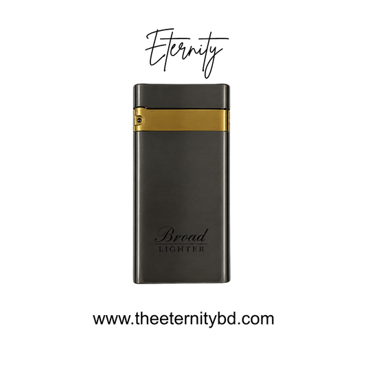 Eternity Classic Band Graphite – Premium Grey & Gold Refillable Lighter