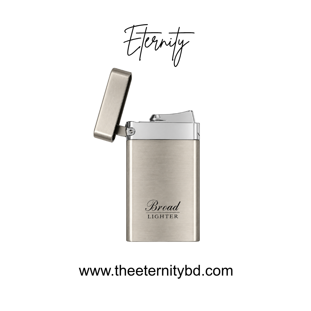Eternity Classic Band Silver – Premium Silver Refillable Lighter