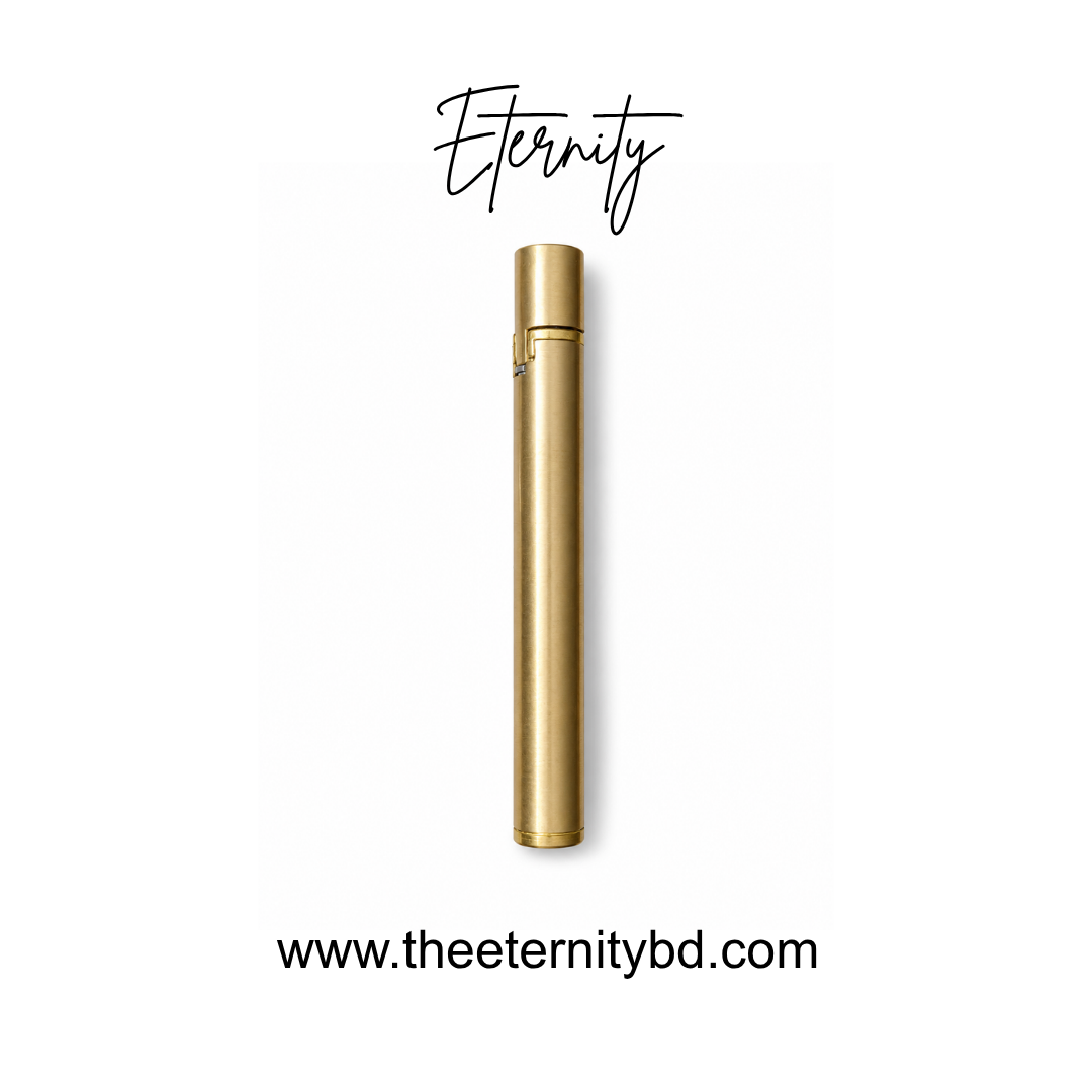 Eternity Classic Tube Gold – Premium Cylinder Refillable Lighter