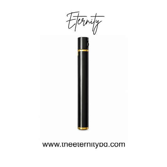 Eternity Classic Tube Black – Premium Cylinder Refillable Lighter