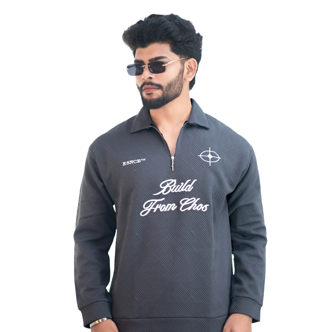 The Shadow Architect Sweatshirt –  Charcoal Storm