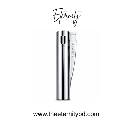 Eternity Luxe Silver Flame-Premium Silver Refillable Lighter