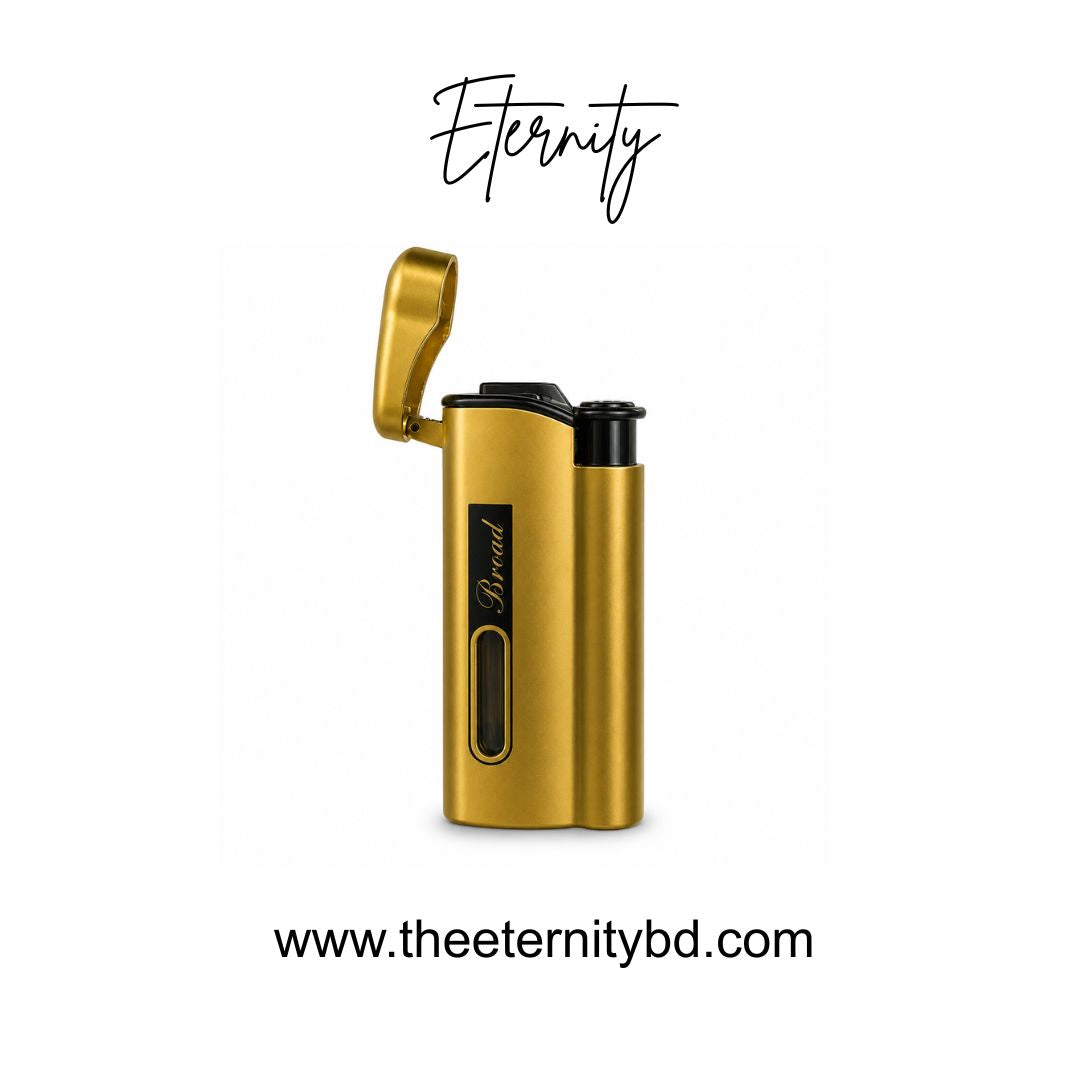 Eternity Golden Shield Lighter - Premium Gold Refillable Lighter