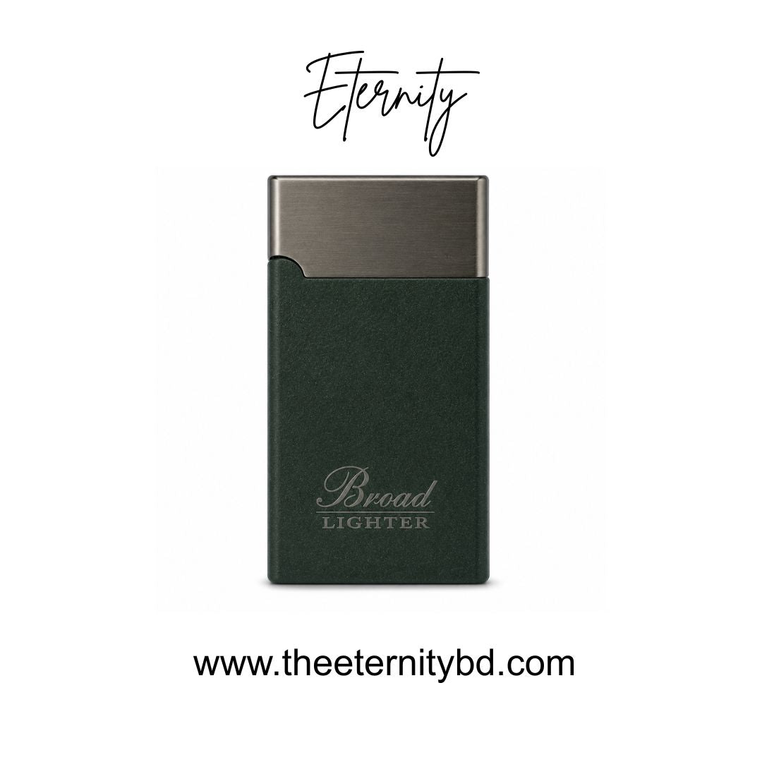 Eternity Olive Steel – Premium Green & Grey Refillable Lighter