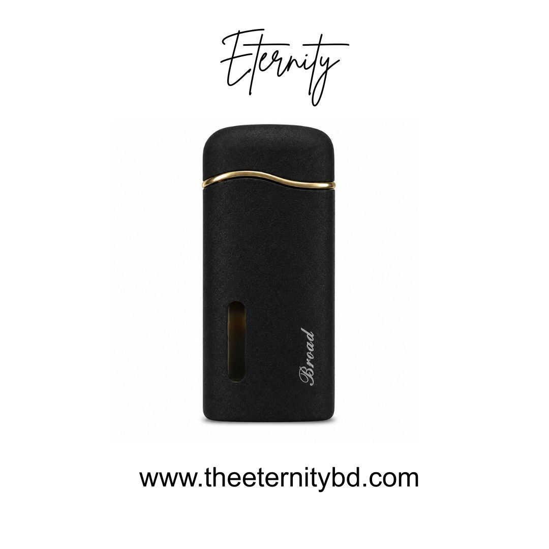 Eternity Black Crown Flame – Premium Black & Gold Refillable Lighter